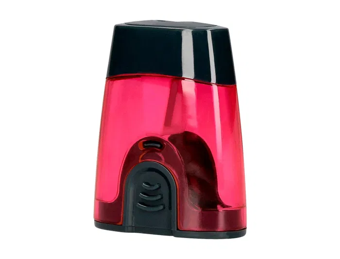 Liderpapel Sacapuntas de Plástico de 1 Uso con Depósito y Protector Metálico, Colores Surtidos