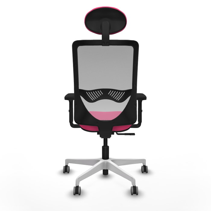 PIQUERAS Y CRESPO Silla de oficina Zulema Rosa y Gris