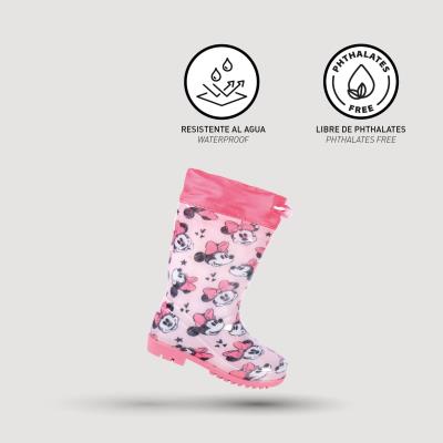 Botas de Agua Infantiles Minnie Mouse Rosa 28 Botas de Agua Infantiles Minnie Mouse Rosa 28