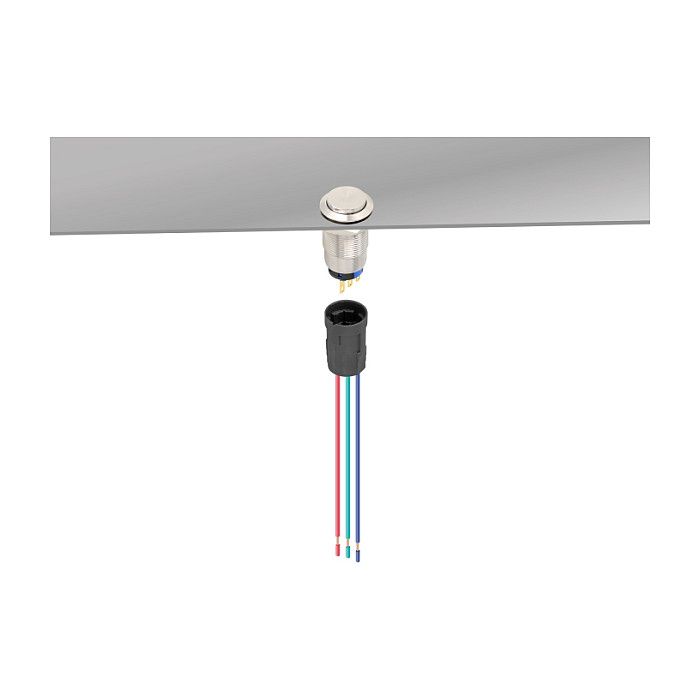 DeLOCK 90789 Conector Berg derecho de 3 pines para pulsador o interruptor de 19 mm DeLOCK 90789 Conector Berg derecho de 3 pines para pulsador o interruptor de 19 mm