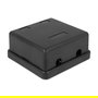 DeLOCK Keystone Leergehäuse 2 Port schwarz - 86257 - Carcasa vacía 2 puertos, negro - Ancho 59 mm, Profundidad 61.5 mm, Altura 28.5 mm