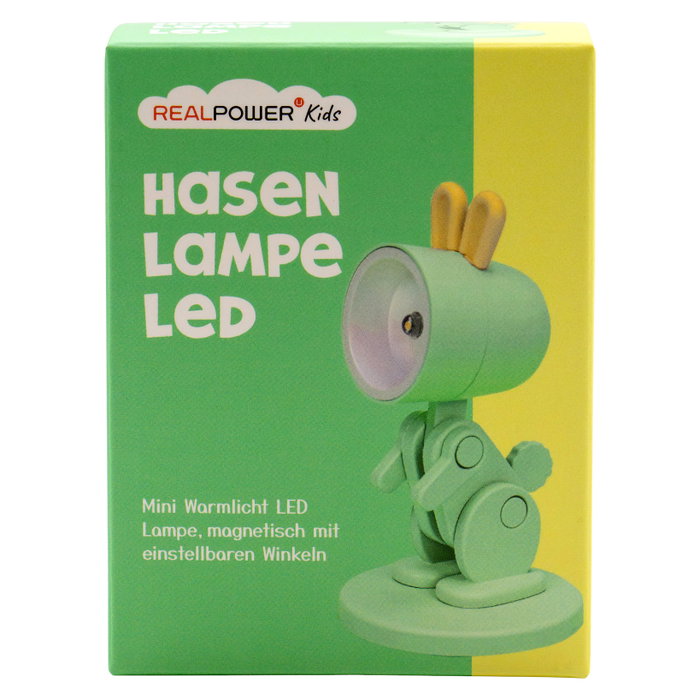Realpower Linterna LED con diseño de conejo verde Realpower Linterna LED con diseño de conejo verde