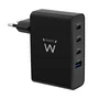 EWENT Cargador de Pared EW1336 100 W con 3 USB-C y 1 USB-A Negro