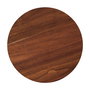 Home Deco Factory Mesa Auxiliar Will de la Colección Cocooning, Diamétro 30cm Altura 55cm, Madera MDF con aspecto Acacia