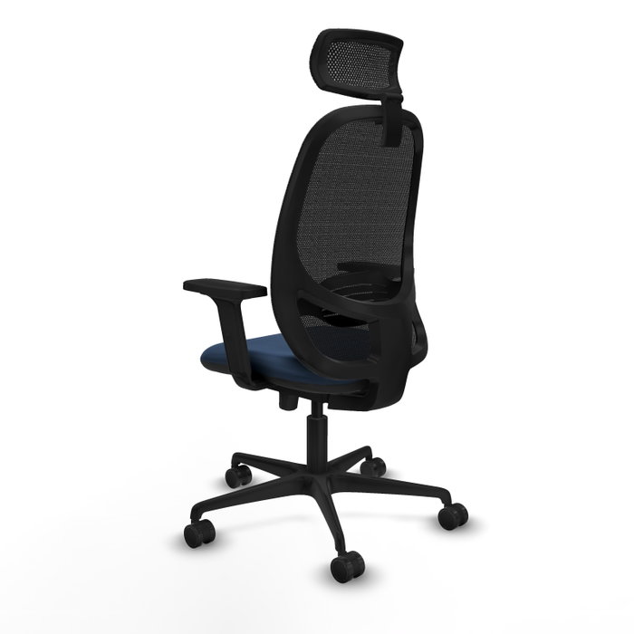 PIQUERAS Y CRESPO Silla de oficina Cilanco Azul marino y Negro