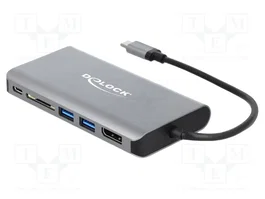 DeLOCK 87683 Dockingstation USB Type-C™ 4K - HDMI / DP / USB / SD / LAN / PD 3.0