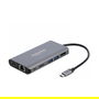 DeLOCK 87683 Docking Station USB Type-C con HDMI, DisplayPort, USB 3.2, Ethernet Gigabit, Lector SD, Carga PD 3.0 para 4K Ultra HD, Gris