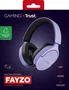 Trust Auriculares Gaming GXT 489 Fayzo con Sonido 7.1, Micrófono Desmontable, Iluminación RGB, Color Negro/Púrpura, Conexión 3.5 mm