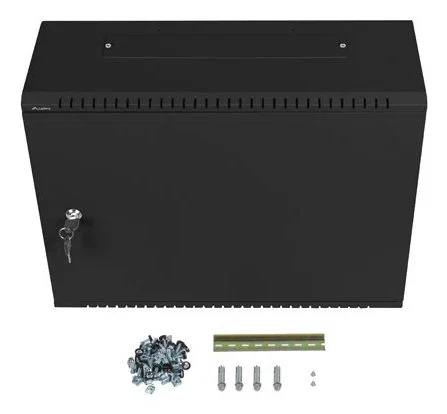 Lanberg Armario Mural Rack 19 pulgadas 4U WAF1-5203-04-00B Negro