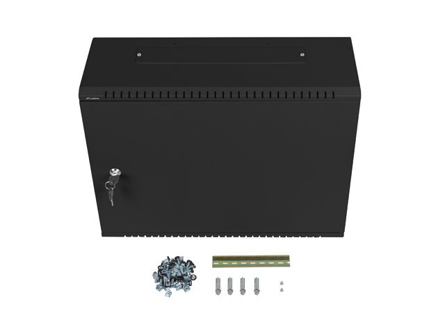 Lanberg Armario Mural Rack 19 pulgadas 4U WAF1-5203-04-00B Negro