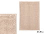 Berilo Alfombra de Baño Beige 40 x 60 cm, Poliéster Reciclado 800 GSM (Set de 12)