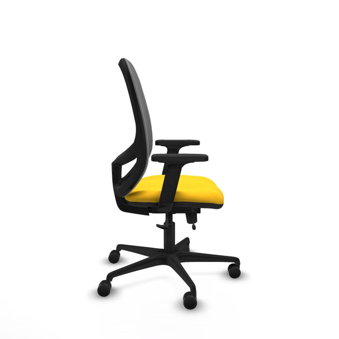 PIQUERAS Y CRESPO Silla de oficina Cilanco con mecanismo Sincro/Traslack Amarillo y Gris PIQUERAS Y CRESPO Silla de oficina Cilanco con mecanismo Sincro/Traslack Amarillo y Gris