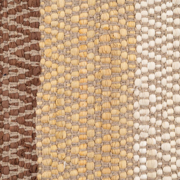 Alfombra Rayas Natural Algodón 160 X 230 cm