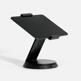 Capture Soporte de Seguridad para Tablet y iPad POS Negro, Soporte Universal para Punto de Venta, Giratorio y Ajustable, Aluminio Fundido