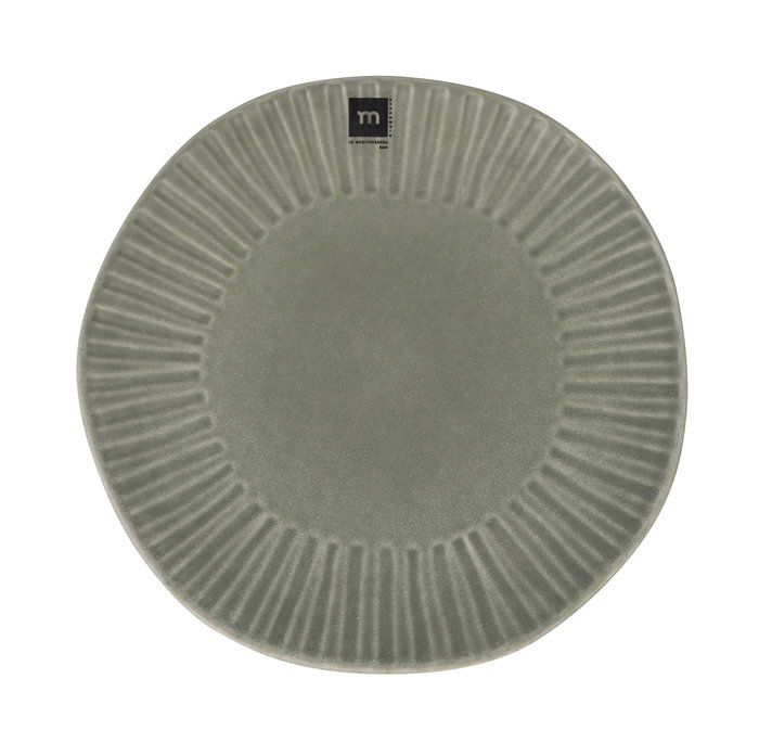 La Mediterranea Plato "Aisa" de 27.2 cm de Diametro, 2.5 cm de Altura, 912 Gramos (12 Unidades)