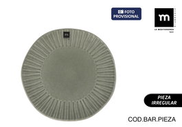 La Mediterranea Plato "Aisa" de 27.2 cm de Diametro, 2.5 cm de Altura, 912 Gramos (12 Unidades)