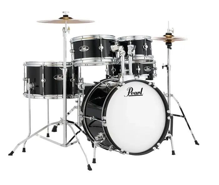 Pearl Batería Roadshow Junior Rsj 1610Bx/0805/10550/1308+1204 & Hw / Platos - Jet Black Pearl