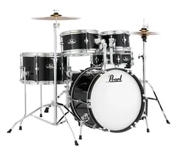 Pearl Batería Roadshow Junior Rsj 1610Bx/0805/10550/1308+1204 & Hw / Platos - Jet Black Pearl