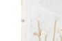 DKD Home Decor Cuadro Abstracto Estilo Escandi Blanco Natural Acrílico Papel Maché 120 x 40 x 5 cm (2 Unidades)