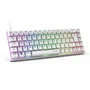 The G-Lab Teclado para Juegos KEYZ TITAN Mecánico (Interruptor Rojo) RGB Con Cable Blanco