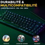 The G-Lab KEYZ TITAN Teclado Mecánico RGB Blanco con Interruptor Rojo