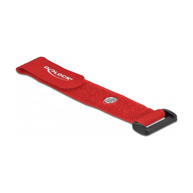 DeLOCK Bridas de cable con lazo y ojal 190 x 25 mm Rojo (5 piezas) DeLOCK Bridas de cable con lazo y ojal 190 x 25 mm Rojo (5 piezas)