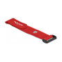 DeLOCK Bridas de cable con lazo y ojal 190 x 25 mm Rojo (5 piezas)
