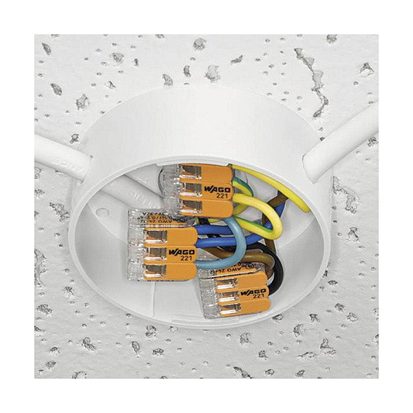 WAGO 221-412-100 Conector de Empalme Compacto Serie 221 para Cables de 4mm (100 Piezas)