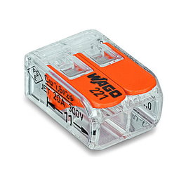WAGO 221-412-100 Conector de Empalme Compacto Serie 221 para Cables de 4mm (100 Piezas)