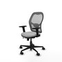 PIQUERAS Y CRESPO Silla de oficina Jorquera Gris con mecanismo Sincro/Traslack
