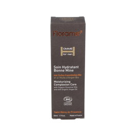 FLORAME Crema Hidratante Facial para Hombre Orgánica ECOCERT con Caléndula y Aceite de Zanahoria - 50 ml