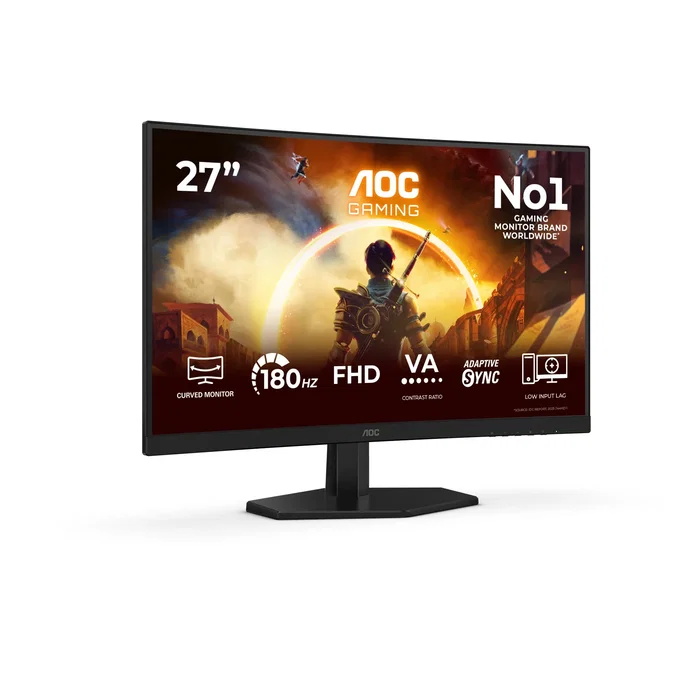 AOC C27G42FE Monitor Gaming Curvo 27 pulg. Full HD 180Hz VA AOC C27G42FE Monitor Gaming Curvo 27 pulg. Full HD 180Hz VA
