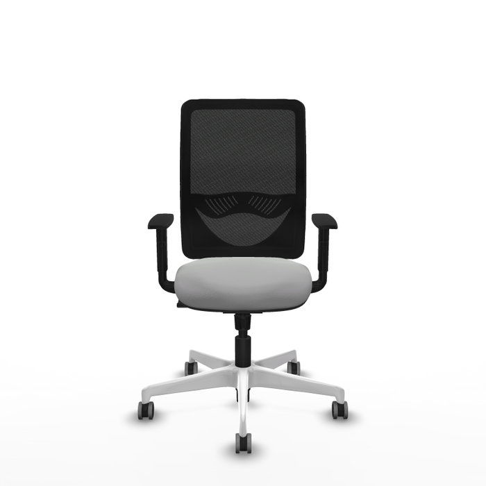 PIQUERAS Y CRESPO Silla de oficina Zulema Gris claro y Negro con mecanismo Sincro PIQUERAS Y CRESPO Silla de oficina Zulema Gris claro y Negro con mecanismo Sincro