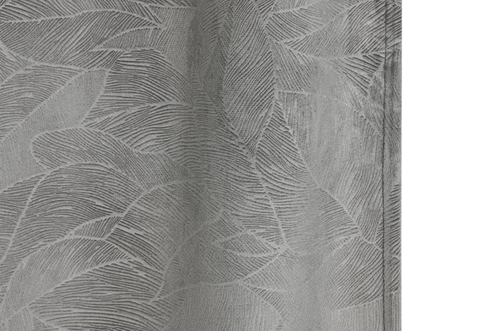 DKD Home Decor Cortina de Poliéster 140x260 con 8 Anillas Gris Claro DKD Home Decor Cortina de Poliéster 140x260 con 8 Anillas Gris Claro