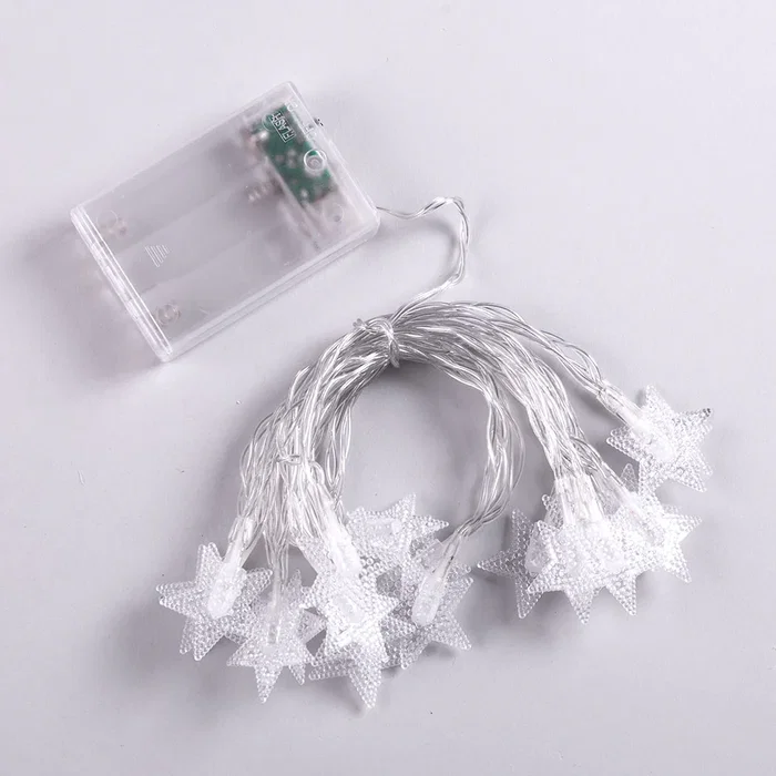 HO Guirnalda LED Interior 3M HO-XMAS-017-IP20-3M-RGB, Decoración Navideña con Luces RGB, Funciona con Pilas