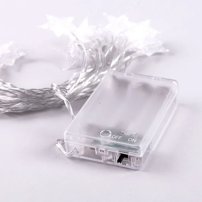 HO Guirnalda LED Interior 3M HO-XMAS-017-IP20-3M-RGB, Decoración Navideña con Luces RGB, Funciona con Pilas