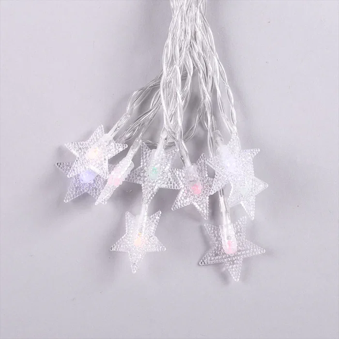 HO Guirnalda LED Interior 3M HO-XMAS-017-IP20-3M-RGB, Decoración Navideña con Luces RGB, Funciona con Pilas