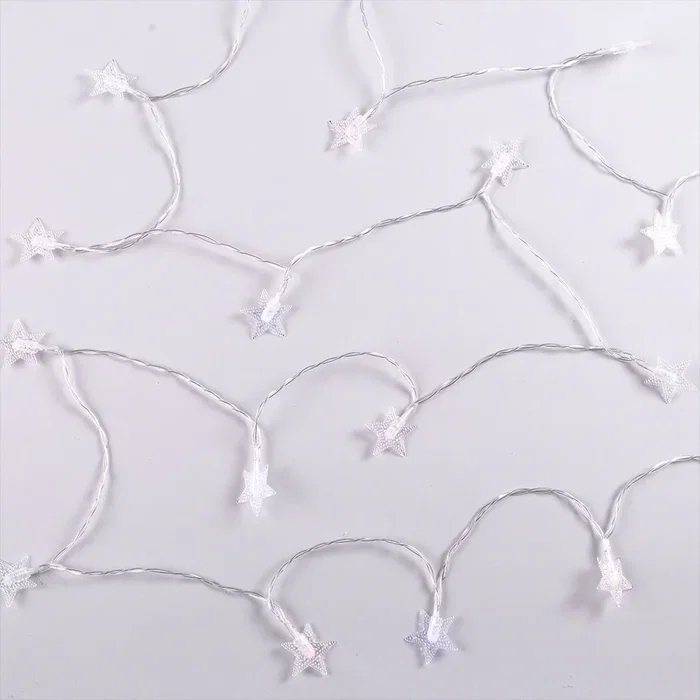 HO Guirnalda LED Interior 3M HO-XMAS-017-IP20-3M-RGB, Decoración Navideña con Luces RGB, Funciona con Pilas