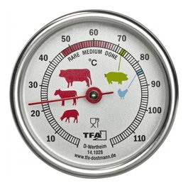TFA Termómetro de carne analógico de acero inoxidable 14.1028