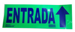 NORMALUZ FINSTOCK Señal ENTRADA 35x12,5 cm