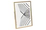 DKD Home Decor Set de 4 Marcos de Fotos Metálicos Dorado 13x18 cm