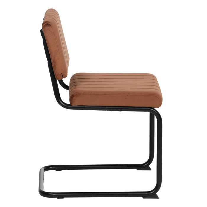 Silla Terracota Tejido-Metal Contract 48 X 56 X 82 cm (Set de 2)
