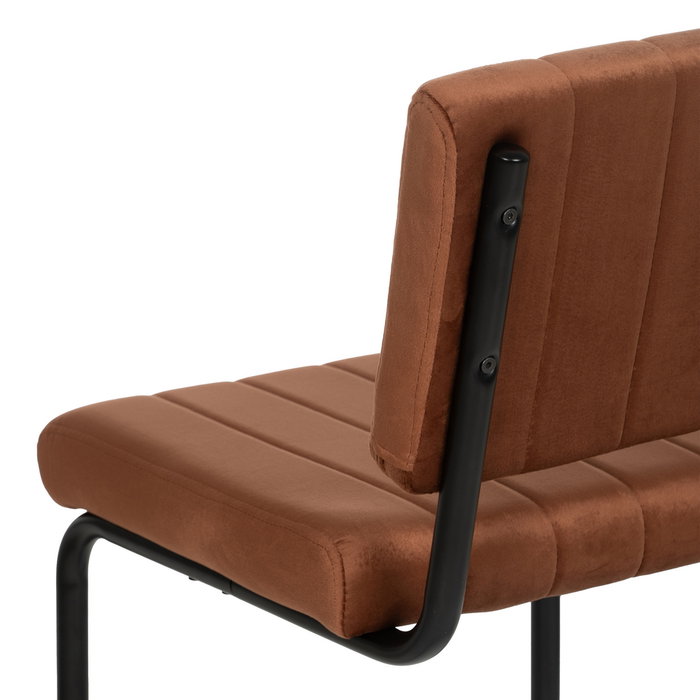 Silla Terracota Tejido-Metal Contract 48 X 56 X 82 cm (Set de 2)