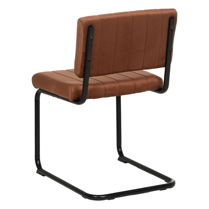 Silla Terracota Tejido-Metal Contract 48 X 56 X 82 cm (Set de 2)