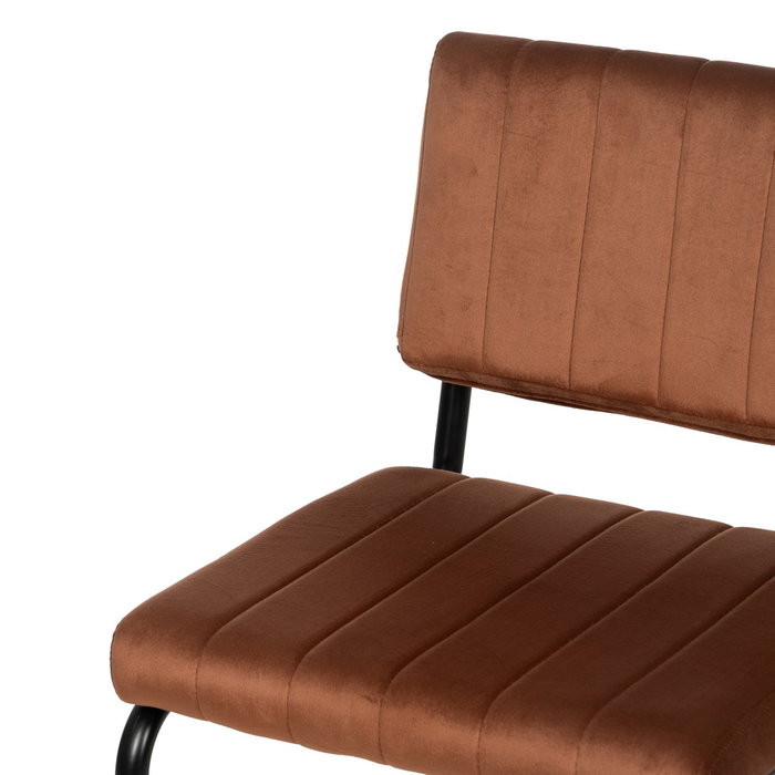 Silla Terracota Tejido-Metal Contract 48 X 56 X 82 cm (Set de 2)
