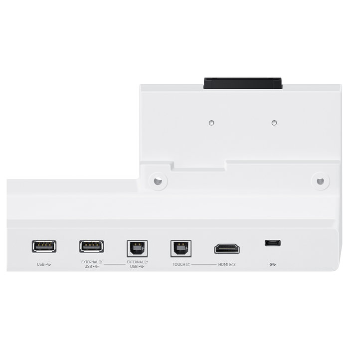 Samsung Bandeja de Conexiones Flip4 Anschlussbox CY-TF65BBCXEN, Gris y Blanco, Compatible con WM55B y WM65B, con Puertos USB y HDMI