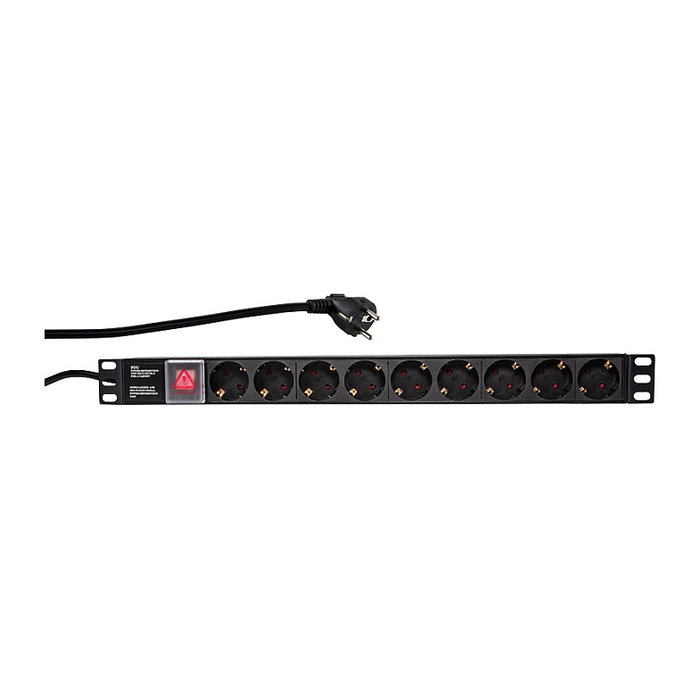 LogiLink PDU9C02 Regleta de 9 salidas 19'' 1HE con cable de 2m LogiLink PDU9C02 Regleta de 9 salidas 19'' 1HE con cable de 2m
