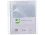 Q-connect Fundas multitaladro DIN A5 100 mc cristal 6 taladros