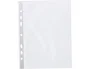 Q-connect Fundas multitaladro DIN A5 100 mc cristal 6 taladros