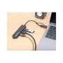 MANHATTAN Hub USB 3.0 4 Puertos USB-A + USB-C 5 Gbps Tipo C y A Negro, Conecta y Usa, Compatible con Windows, Mac, Linux, ChromeOS
